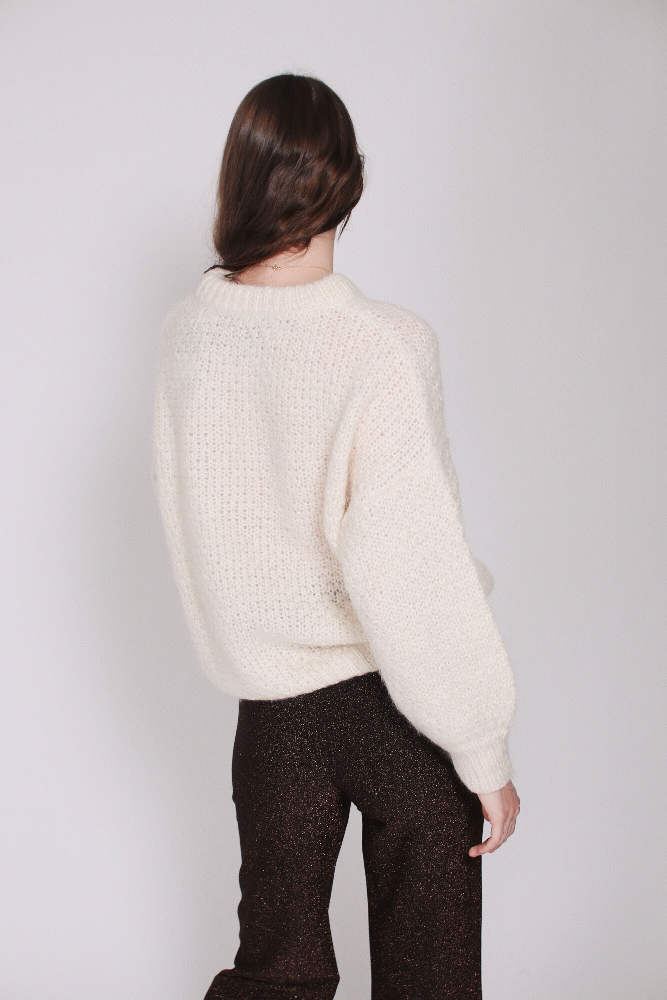 April Mohair Sweater - Ivory - Billie & Me - Gensere - VILLOID.no