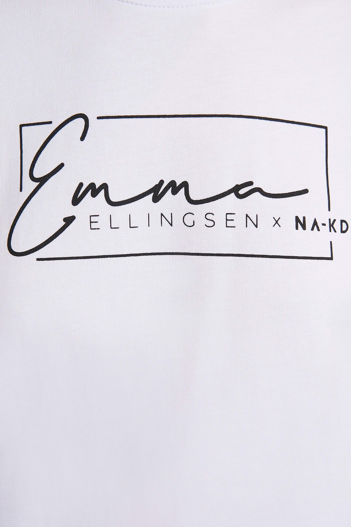 Emma Printed Tee - White - Emma Ellingsen - T-skjorter & Topper - VILLOID.no