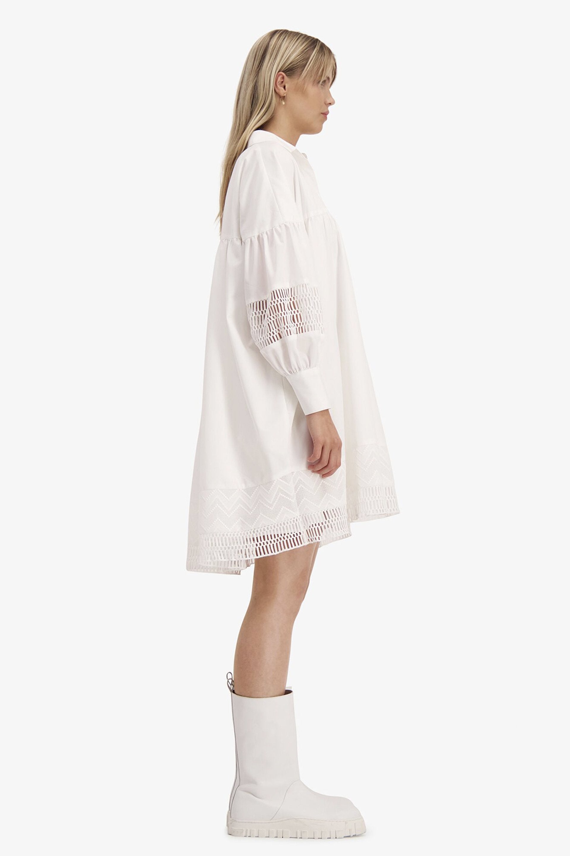 Mesima Shirt Dress - White - Camilla Pihl - Kjoler - VILLOID.no