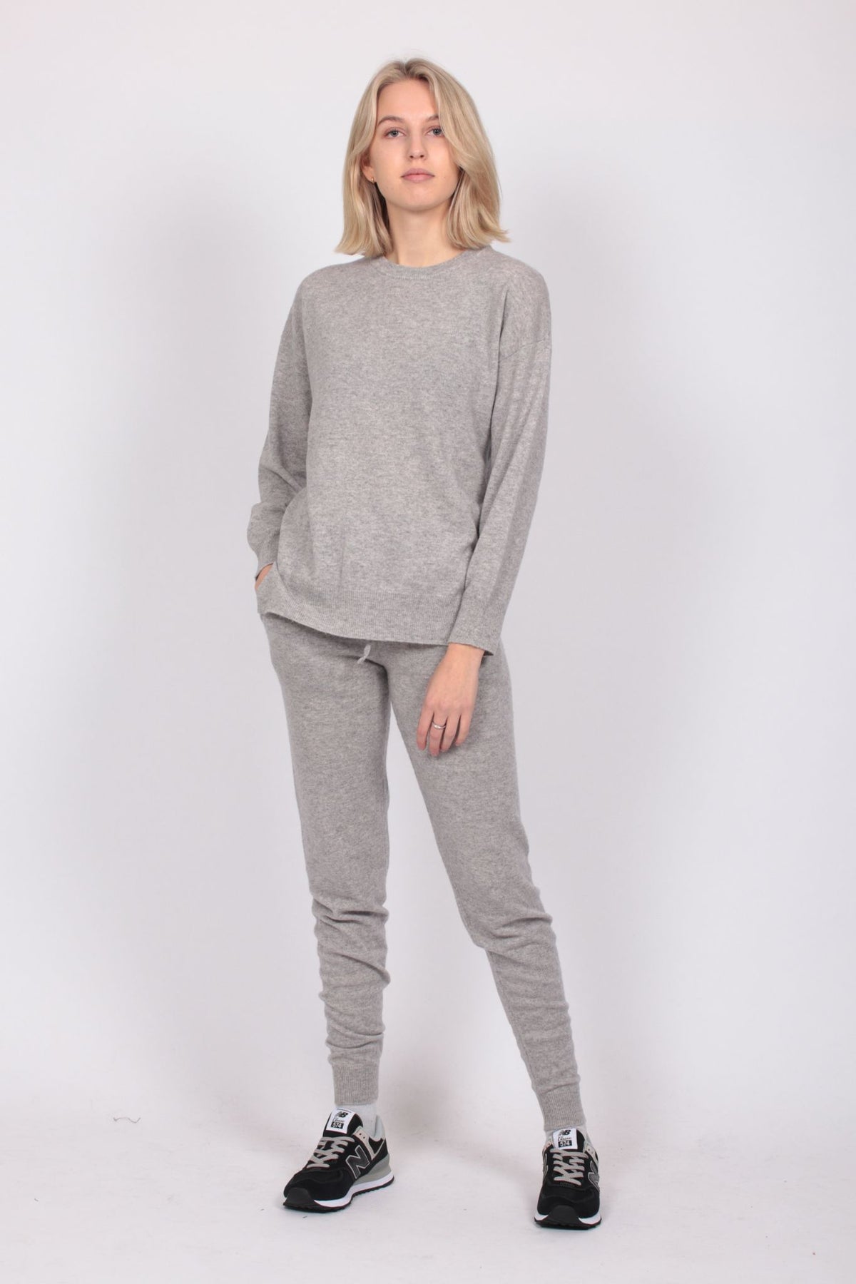 Cashmere Pants - Grey Melange - Creative Collective - Bukser & Shorts - VILLOID.no