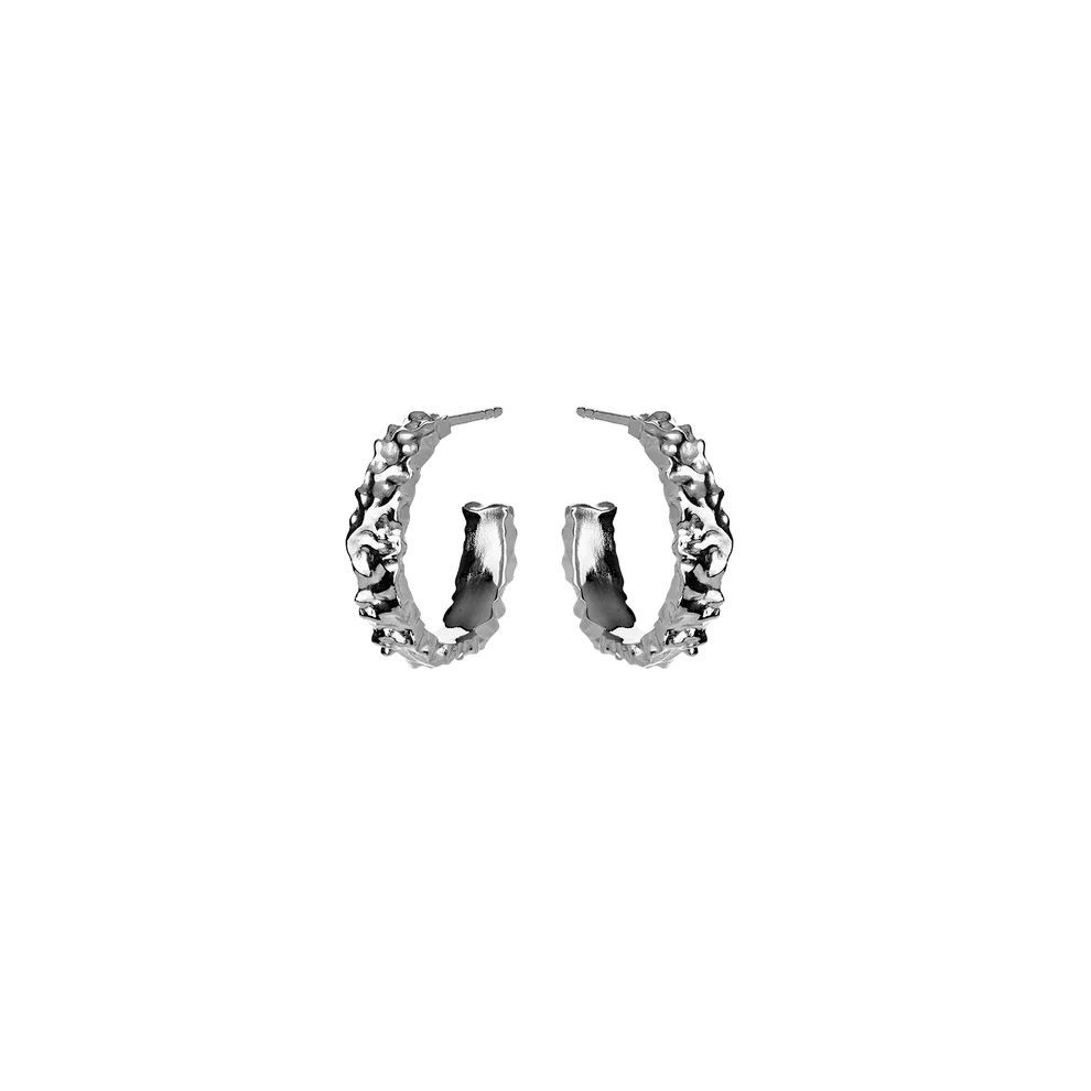 Aio Medium Earrings - Silver