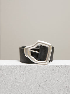 Ako Belt - Black Silver