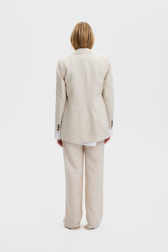 PaulaGZ Linen Blazer - Ancient Scroll