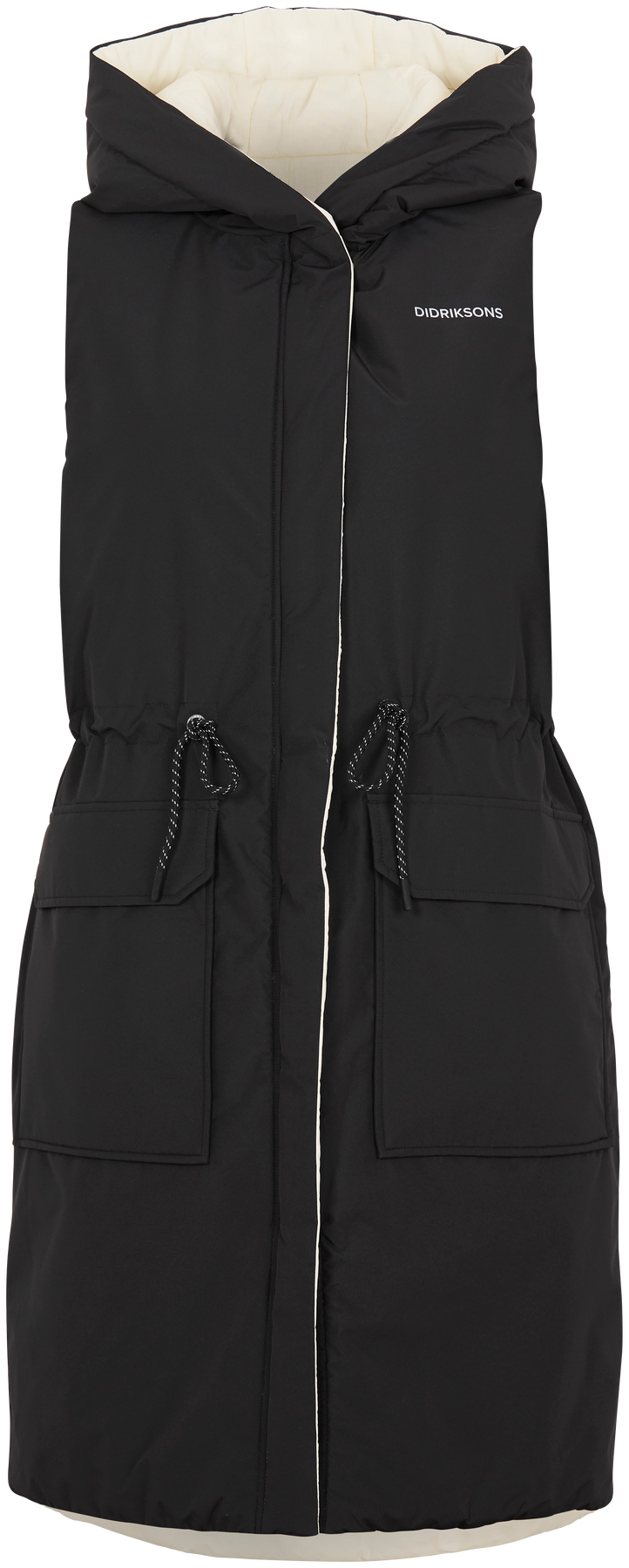 Aviva Rev Wns Vest - White Foam/Black