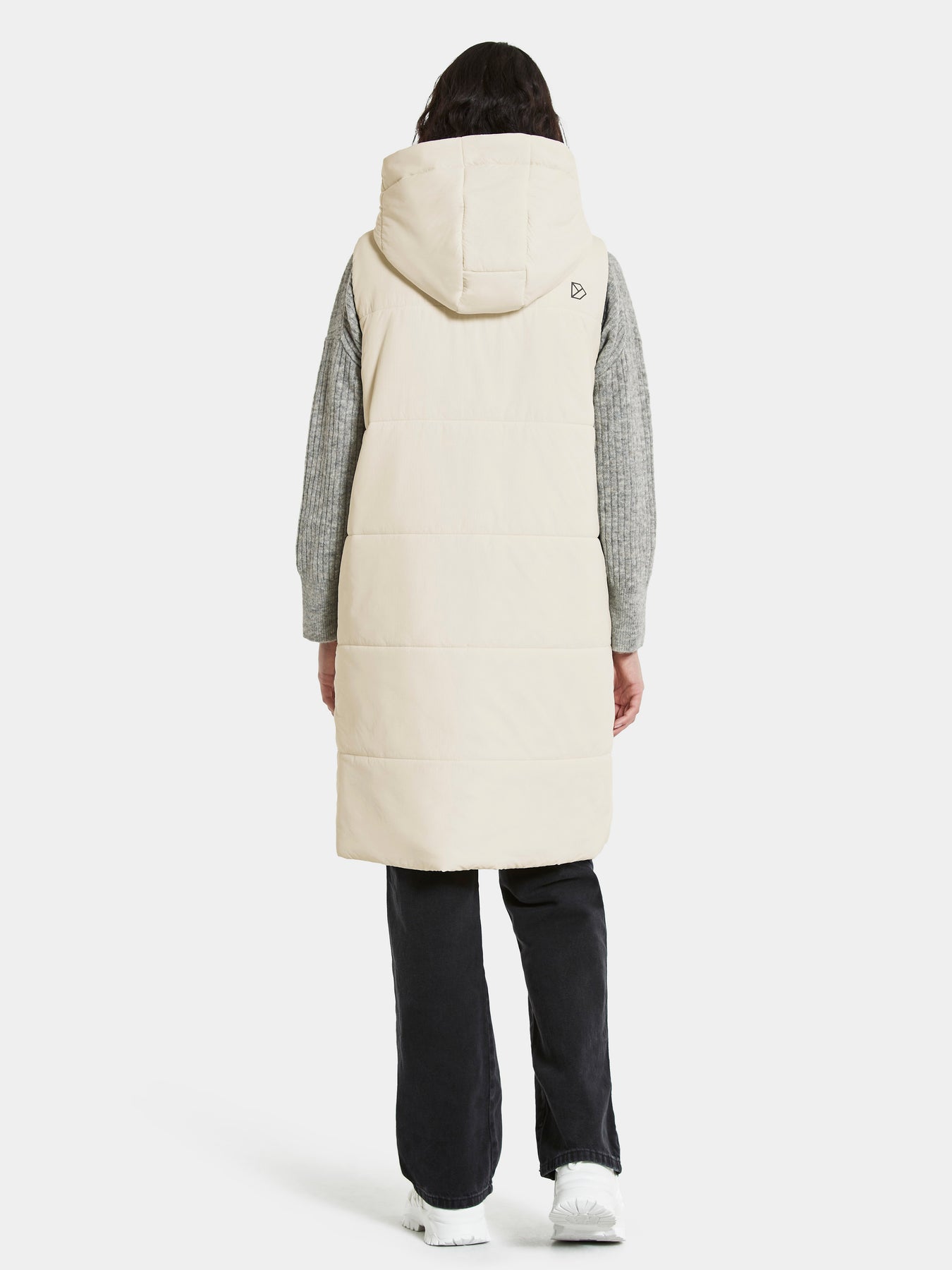 Aviva Rev Wns Vest - White Foam/Black