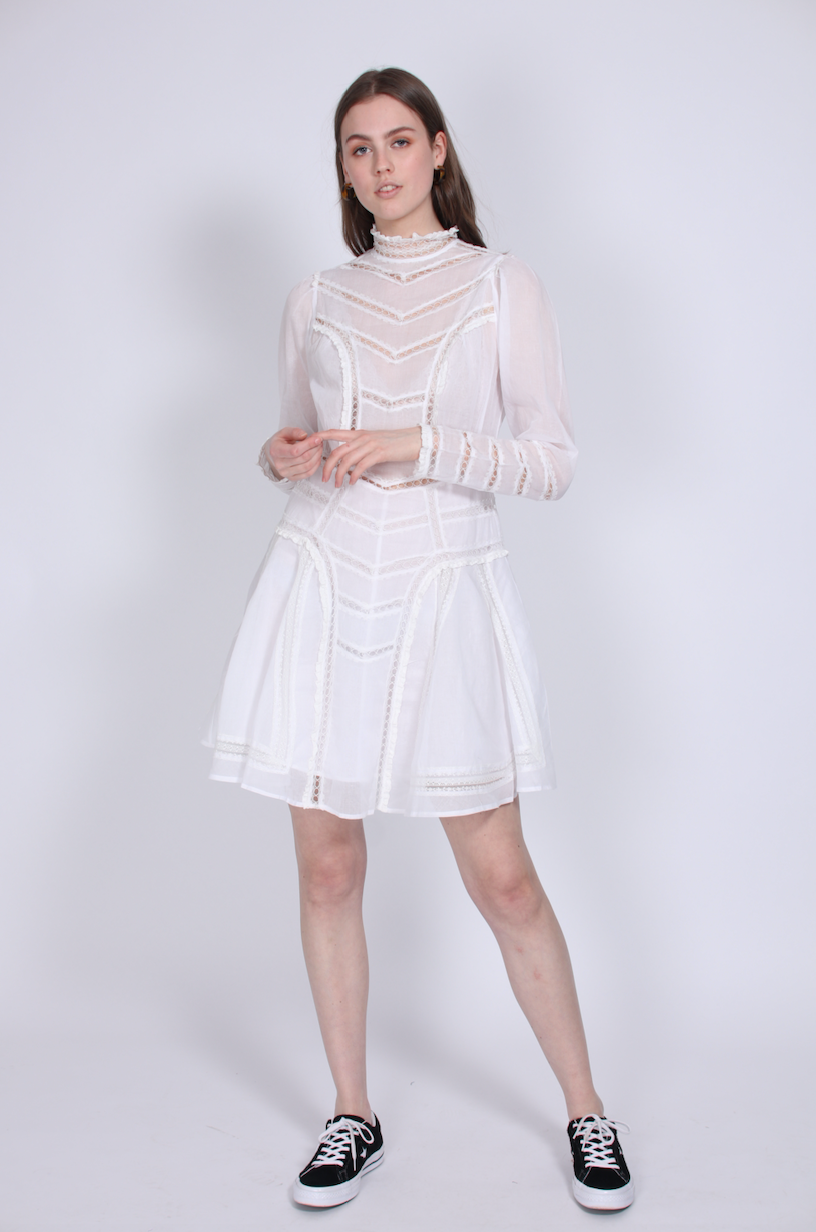 byTiMo Victorian Organza Dress - White - 2nd Hand Villoid - 2nd Hand Kjoler - VILLOID.no