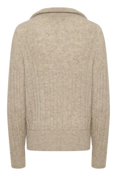 AlphaGZ Zipper Pullover - Warm Sand Melange