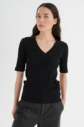 DagnaIW V T-Shirt - Black