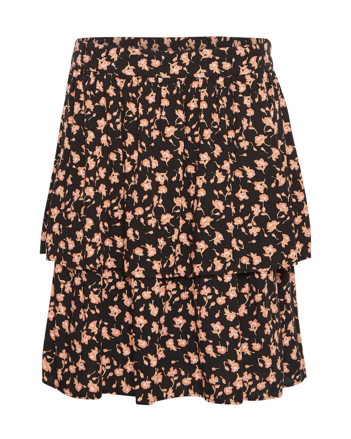 Benna Beach Skirt AOP - Black Flower
