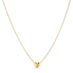 Bruised Heart Necklace - Gold Plated