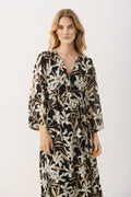 PoloniaPW Dress - Black Flower Print