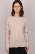 Femme Mohair O Pullover - Oatmeal - Moss Copenhagen - Gensere - VILLOID.no
