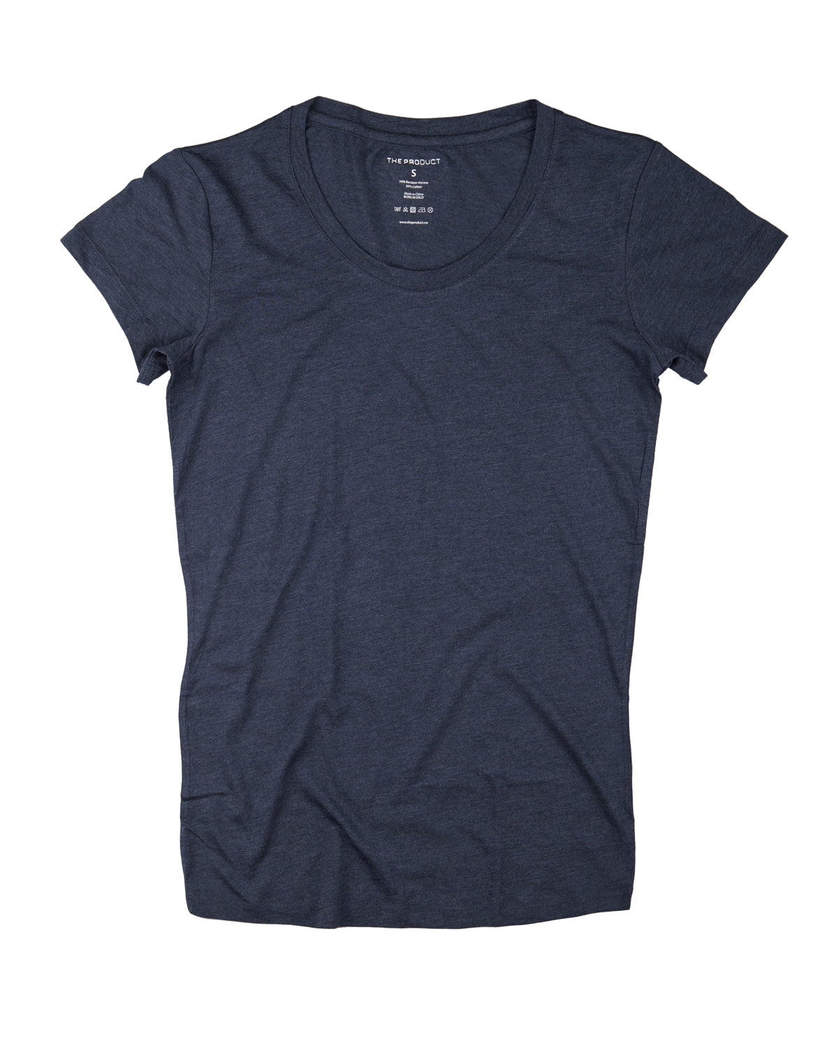 Women's T-shirt - Blue Melange - The Product - T-skjorter & Topper - VILLOID.no