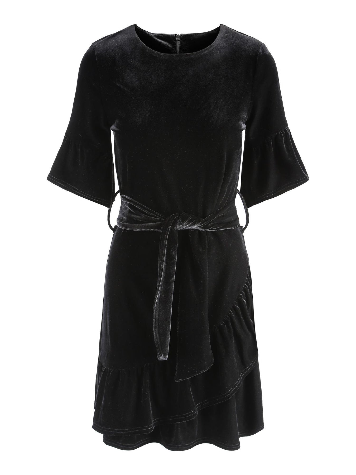 Charlisse Velour Dress - Black - Ella & il - Kjoler - VILLOID.no