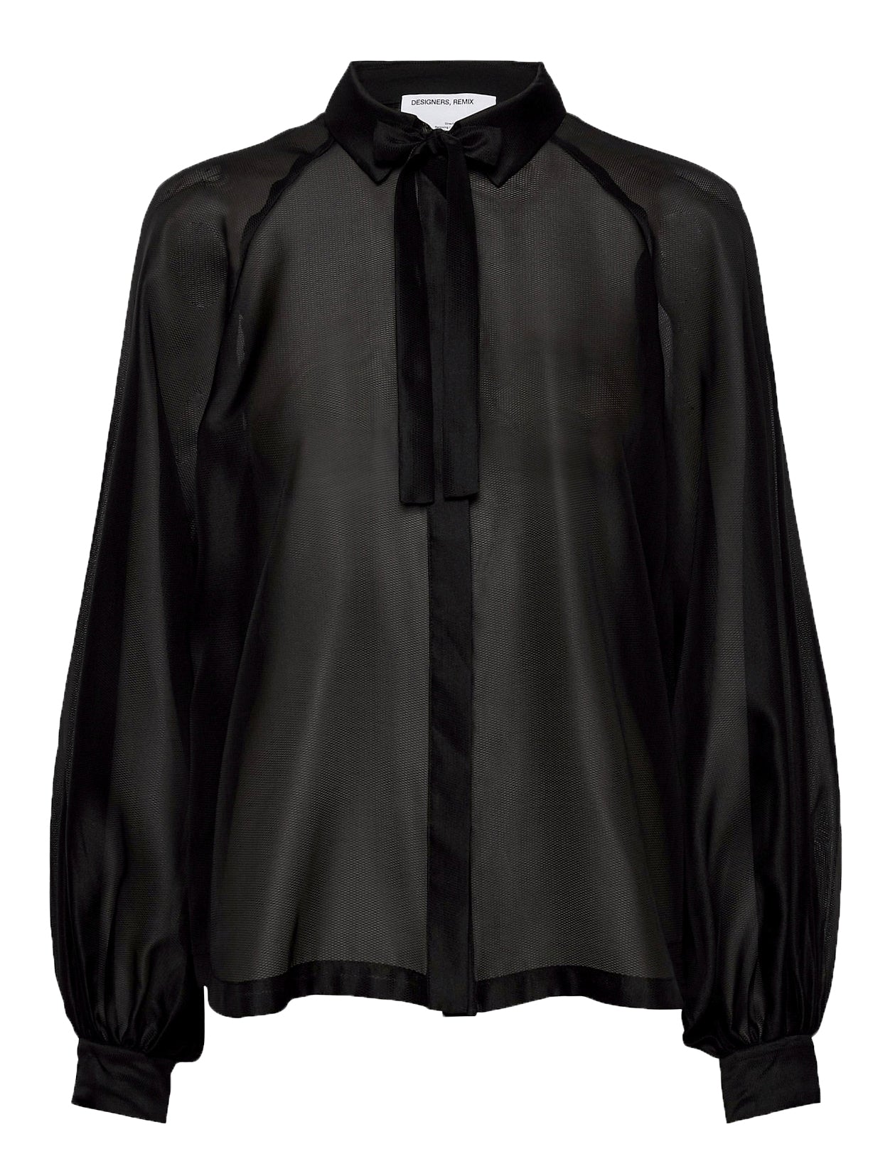 Enola Sleeve Shirt - Black - Designers Remix - Bluser & Skjorter - VILLOID.no