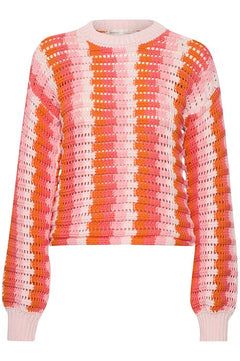 AlyssaIW Crochet Pullover - Multi Colour