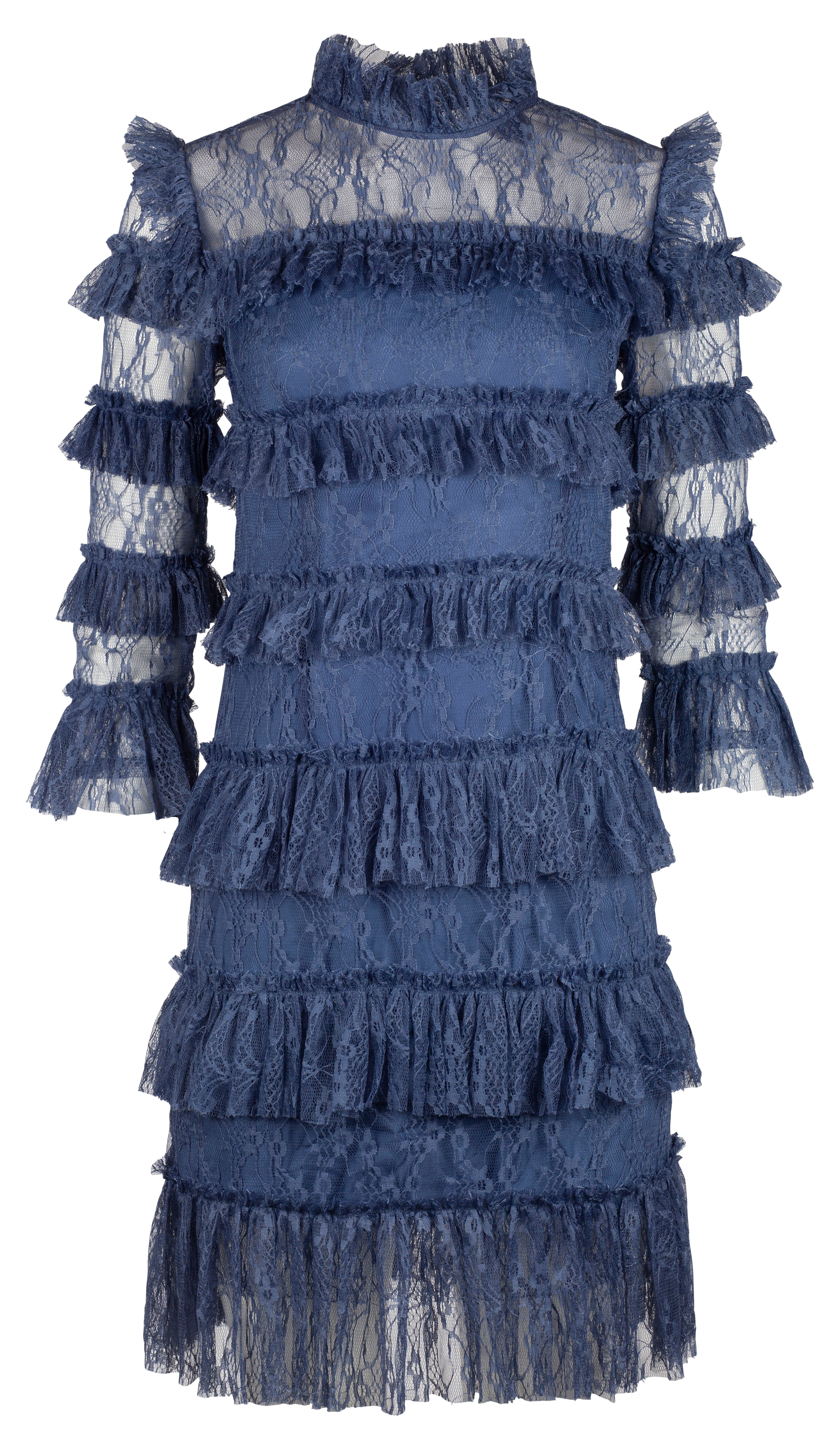 Carmine Mini Dress - Indigo Blue - By Malina - Kjoler - VILLOID.no