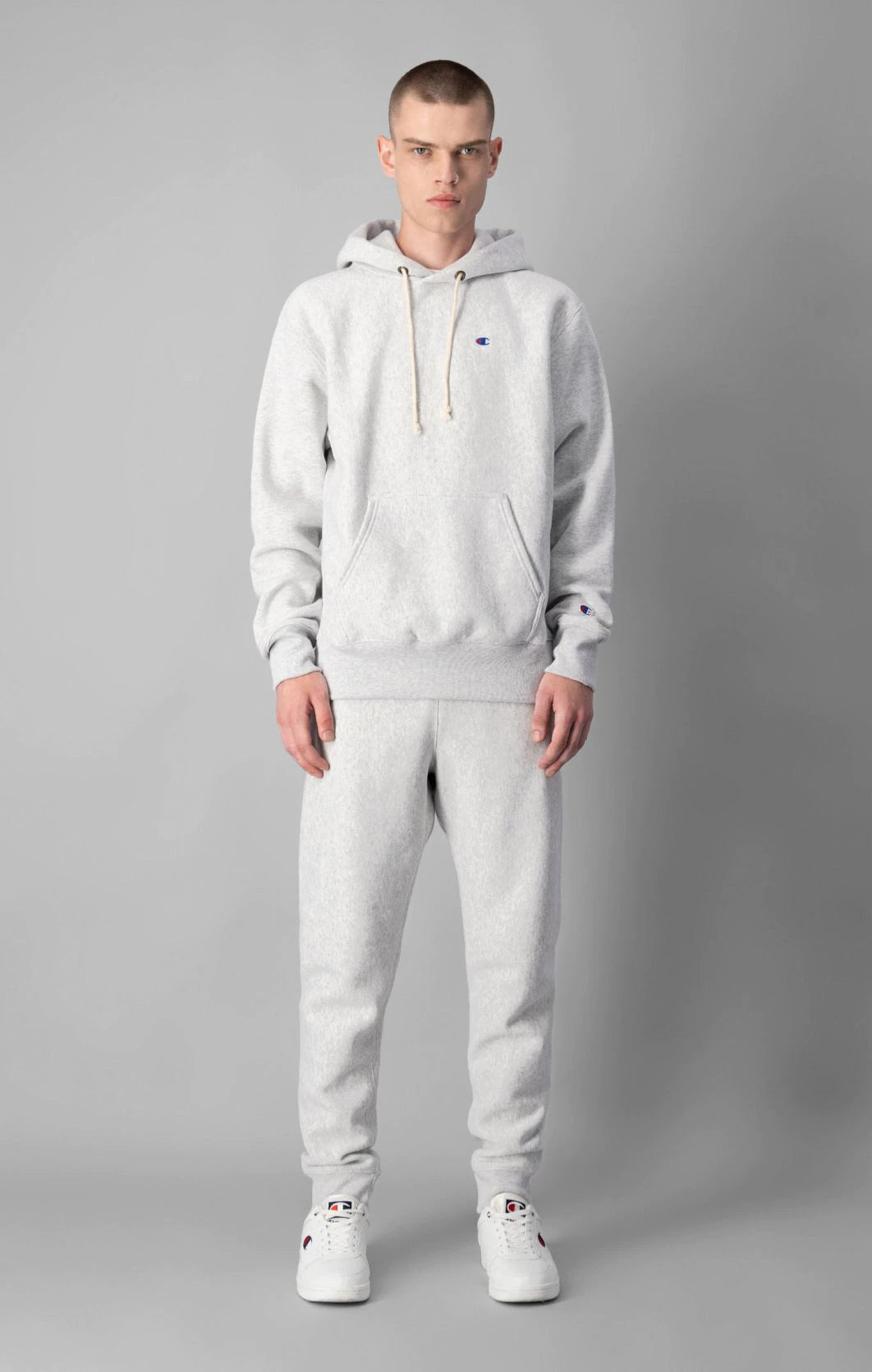Hooded Sweatshirt - Light Grey