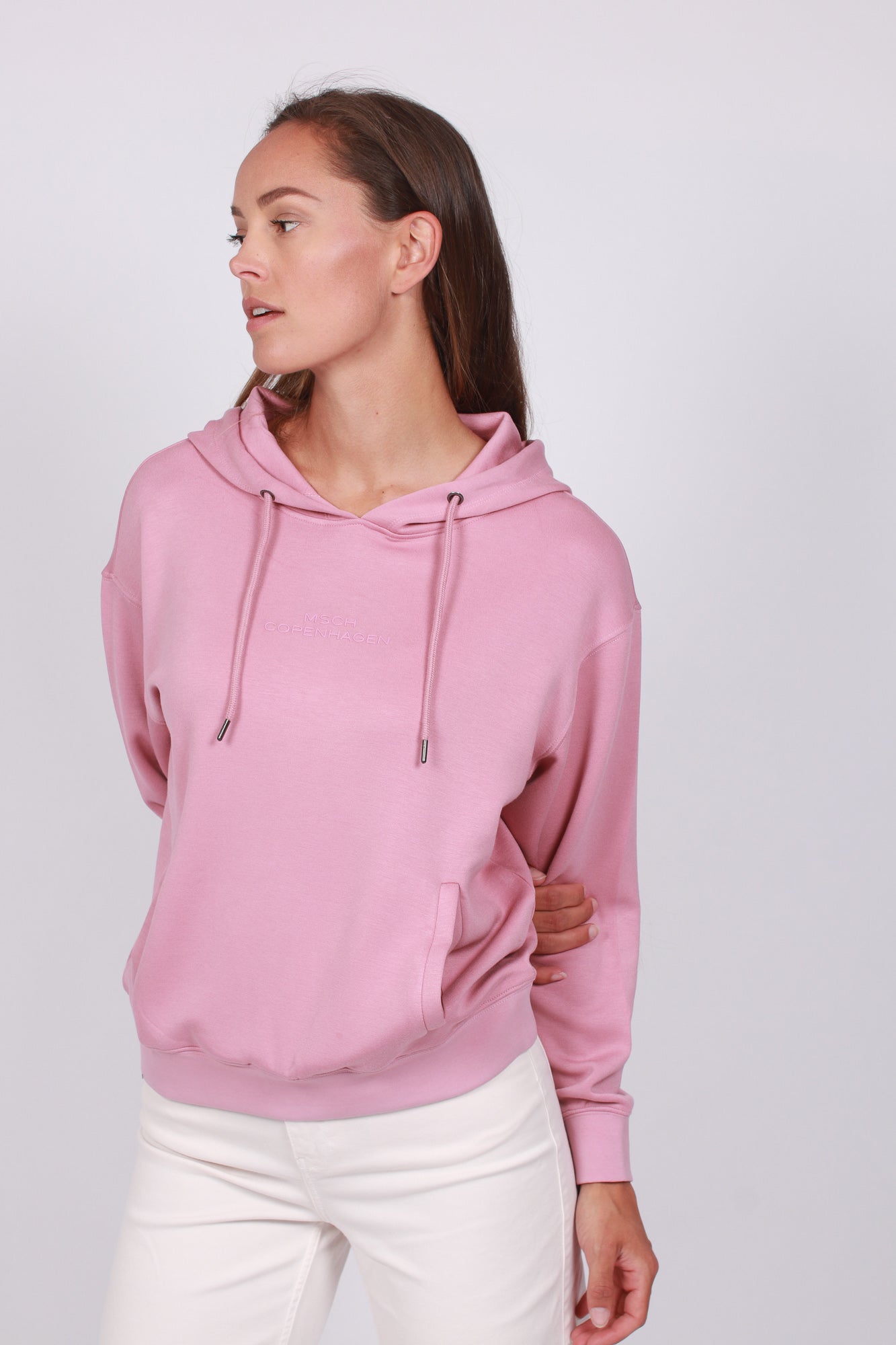 Ima Logo Hood Sweatshirt - Lilas - Moss Copenhagen - Gensere - VILLOID.no