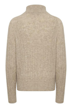 AlphaGZ Zipper Pullover - Warm Sand Melange