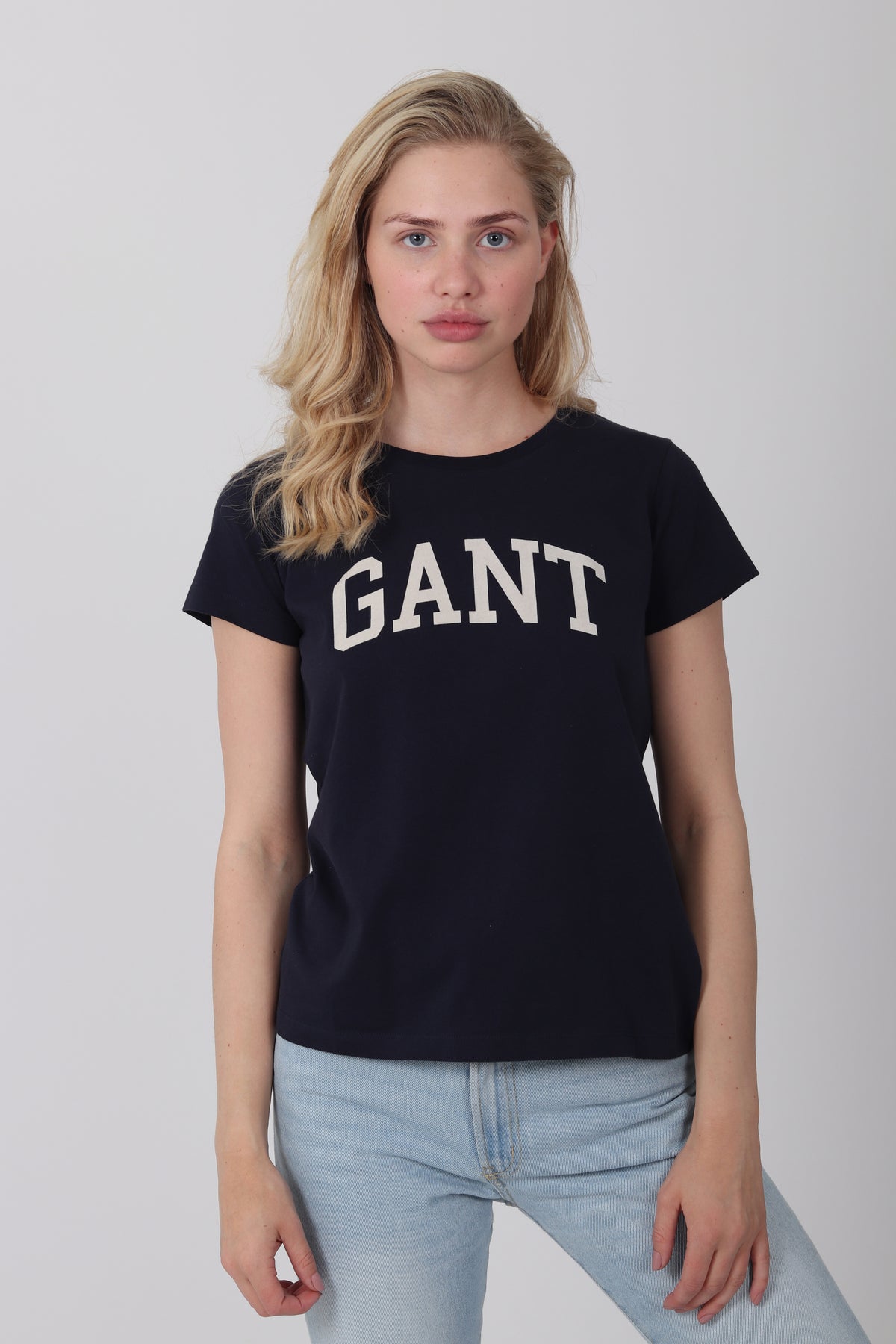 Gant Capsleeve T-skjorte - Marine - GANT - T-skjorter & Topper - VILLOID.no