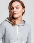 Gant Lock Up Hoodie Dress - Grey Melange - GANT - Kjoler - VILLOID.no