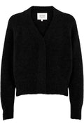Brook Knit Boxy Cardigan - Black - Second Female - Gensere - VILLOID.no