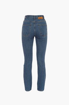 Mid Rise Vintage Straight - Dark Blue