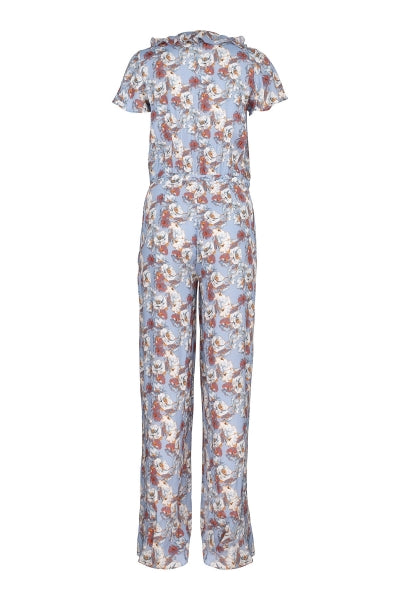 Flower Jumpsuit - Xenon Blue - MAUD - Jumpsuits - VILLOID.no