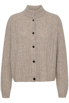 DebbieGZ Short Cardigan - Warm Sand Melange