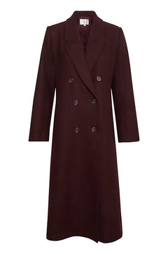 MaleneGZ Coat - Dark Bordeaux