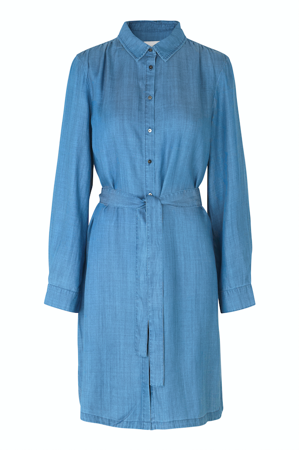 Lilla LS Shirt Dress - Blue Denim - Second Female - Kjoler - VILLOID.no
