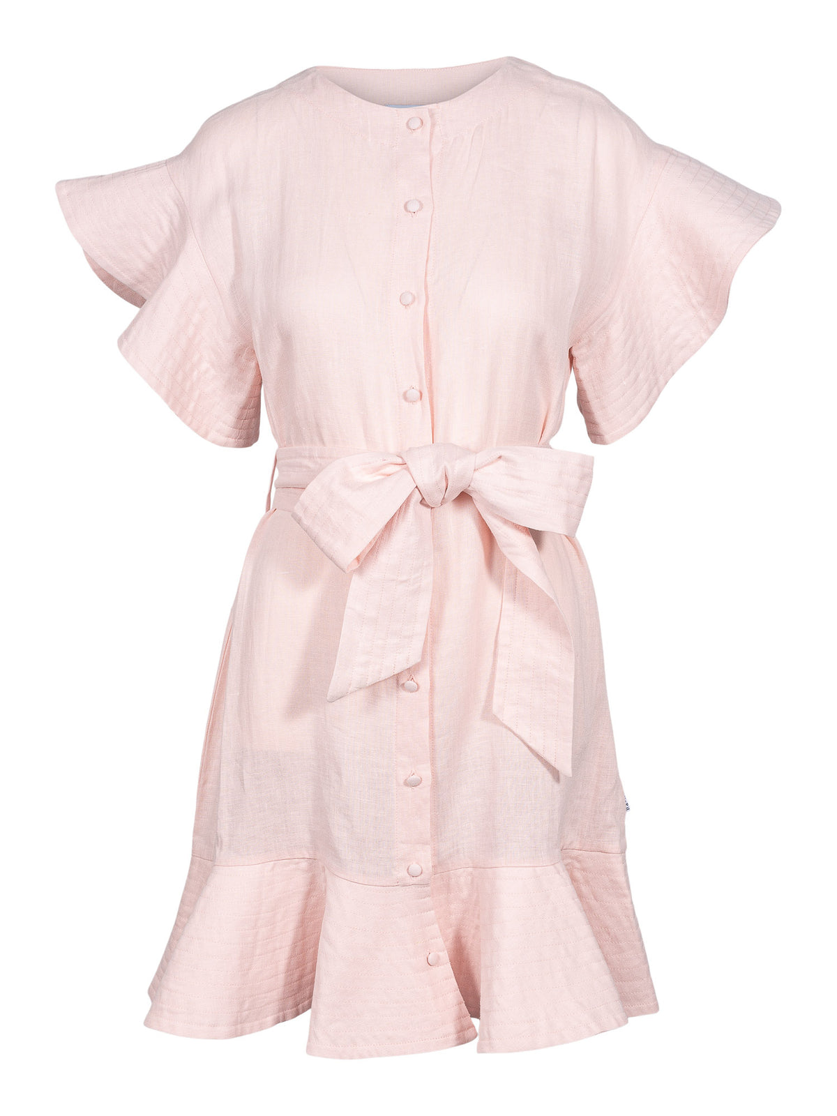 Fia Linen Dress - Dusty Pink