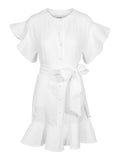 Fia Linen Dress - White