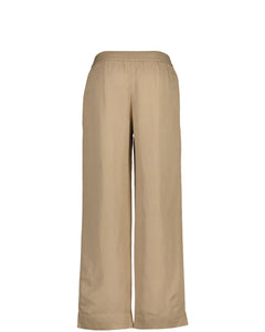 Linen Viscose Pull-On Pants - Horn Beige