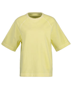 Sunfaded Ss C-Neck Sweat - Lemonade Yellow