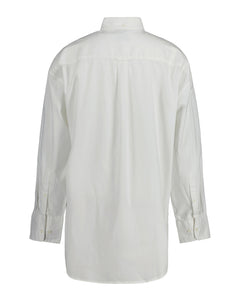 Oversized Fit Luxury Oxford Shirt - Eggshell