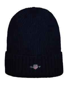 Shield Wool Beanie  - Unisex - Marine