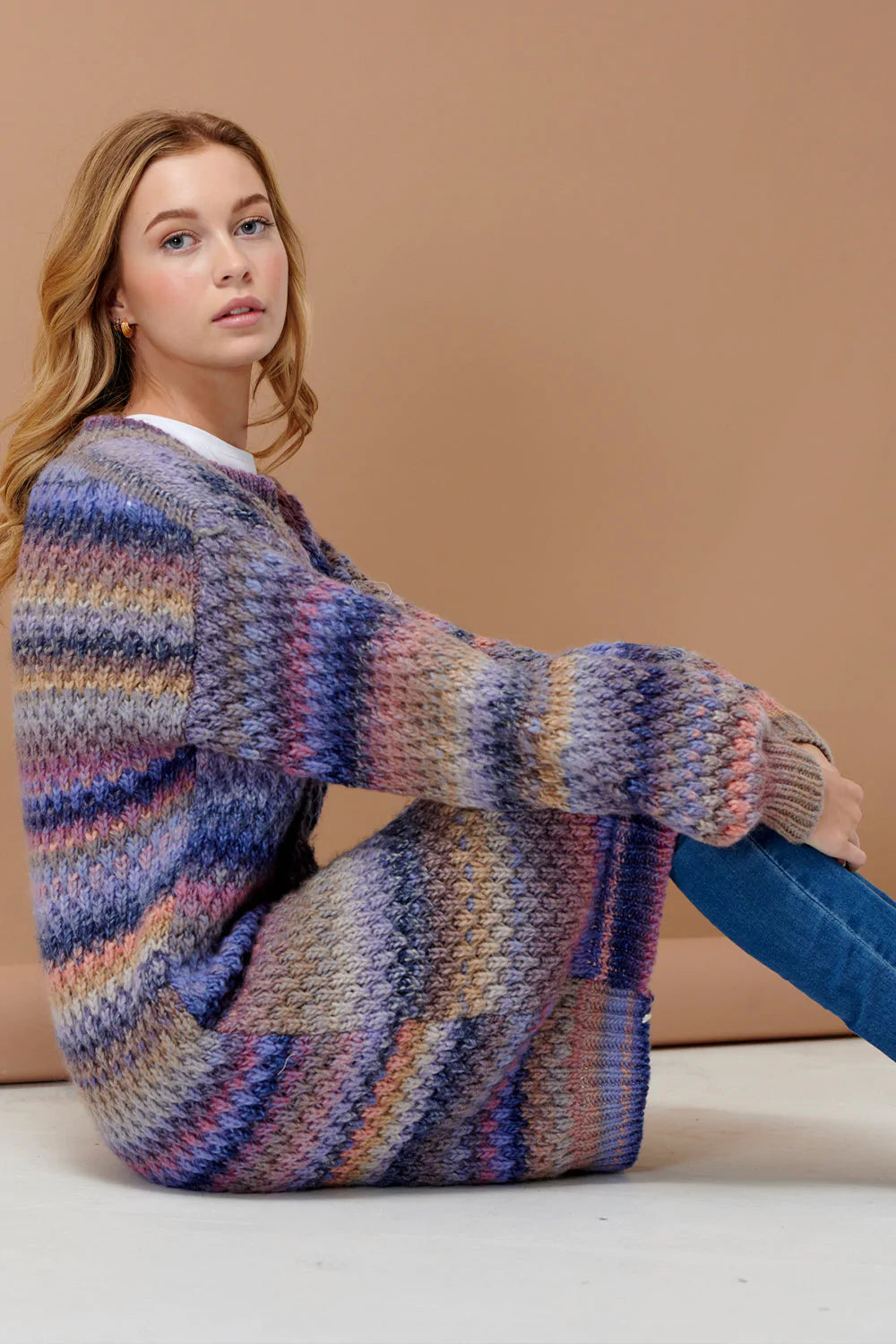 Noella Gensere Gio Cardigan Rainbow Mix Villoid