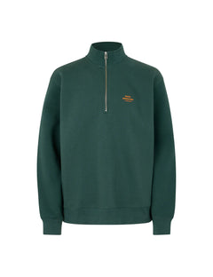 Standard Half Zip Logo Sweat - Darkest Spruce