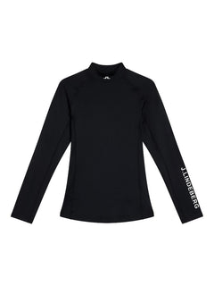 Asa Soft Compression Golf Top - Black