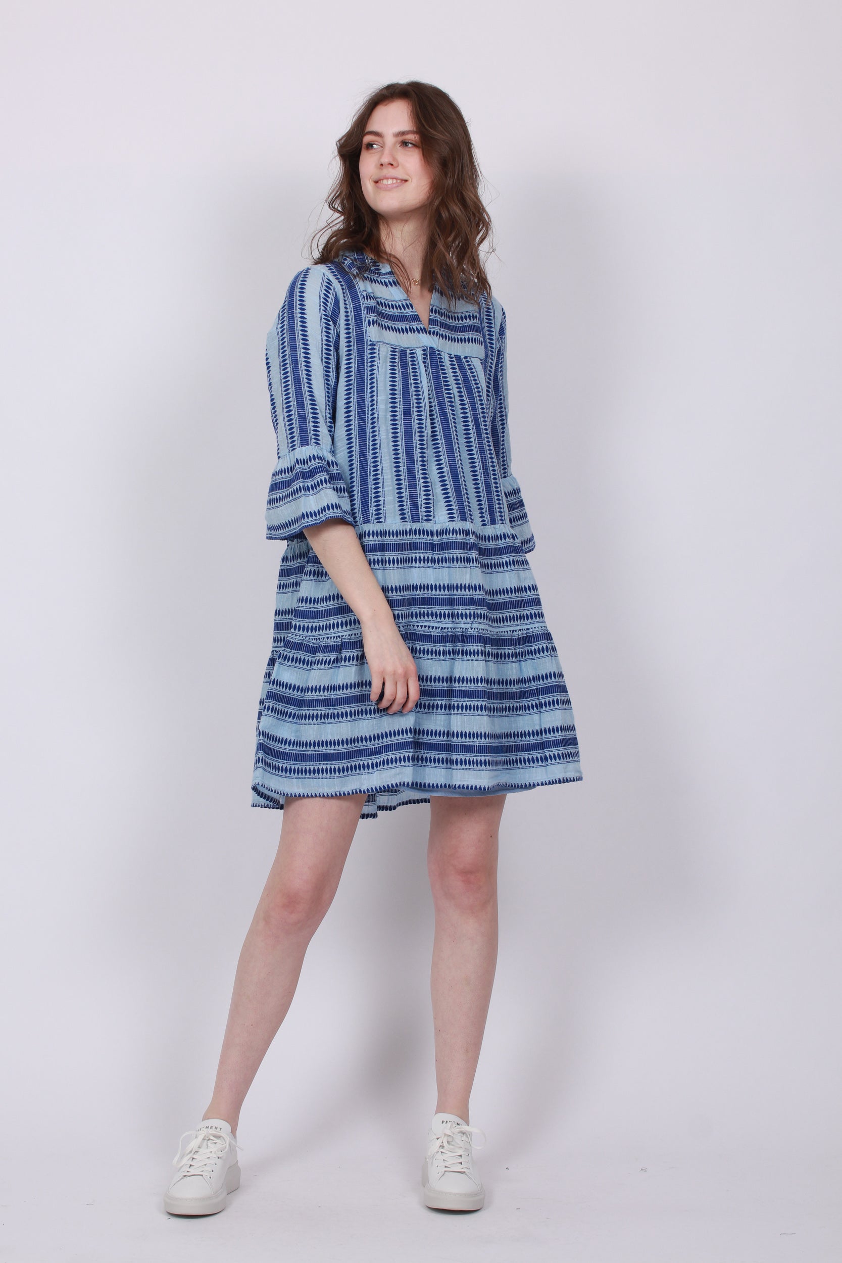 Gunvor Stitch Dress - Light Blue - Neo Noir - Kjoler - VILLOID.no