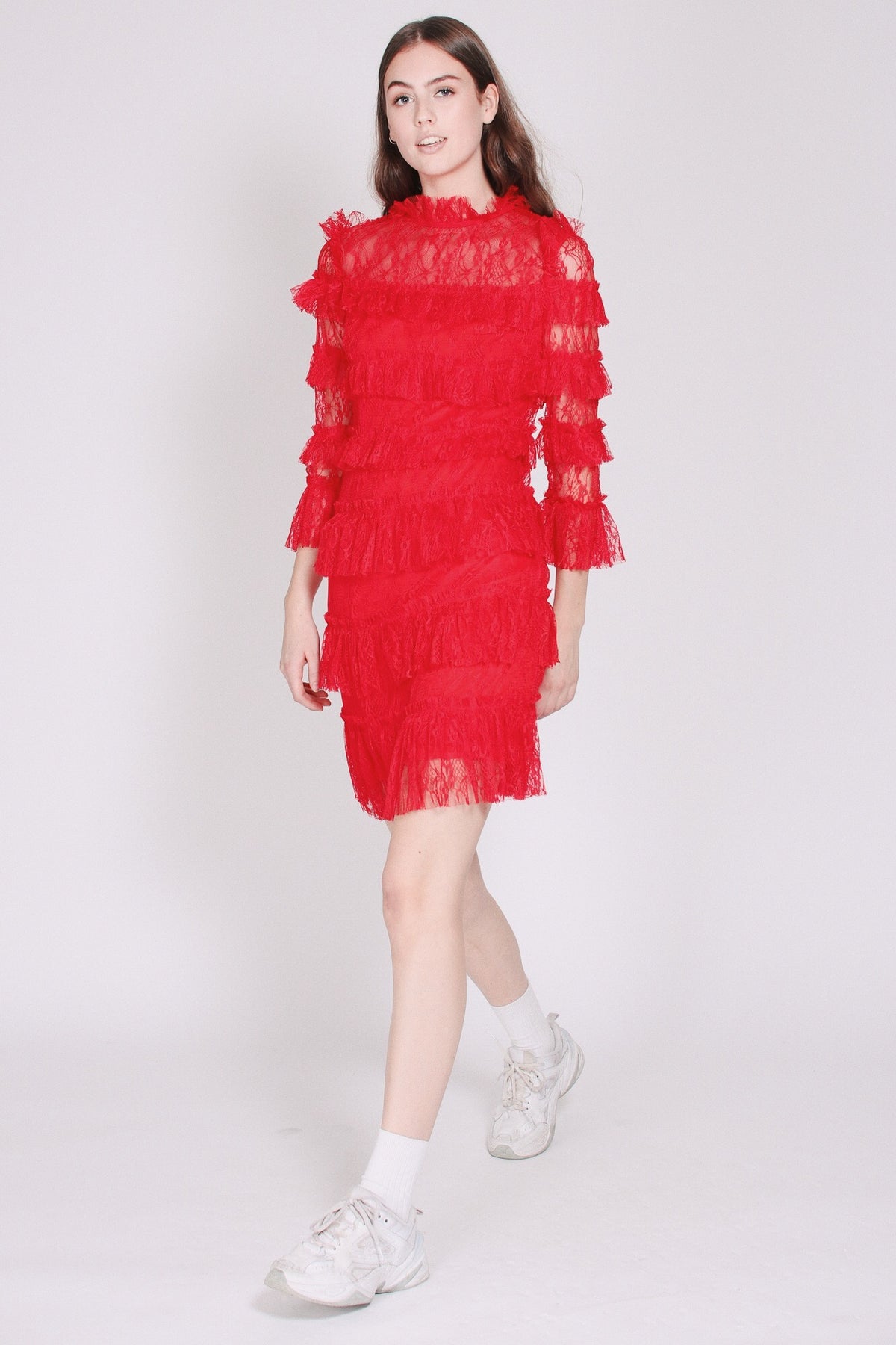 Carmine mini dress - Cherry Red - By Malina - Kjoler - VILLOID.no