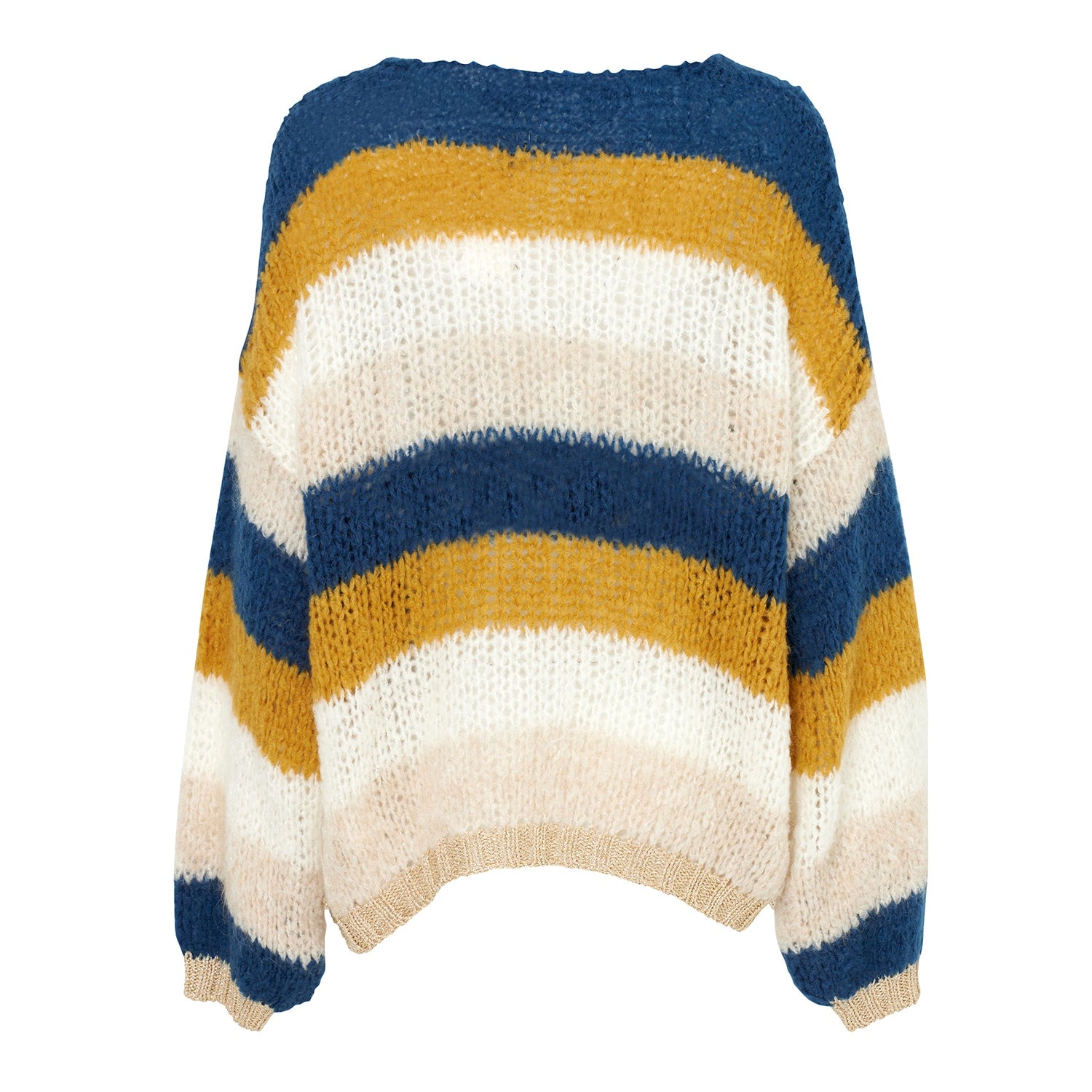 Kala Knit Cardigan Wool - Dusty Blue/Ocker - Noella - Gensere - VILLOID.no