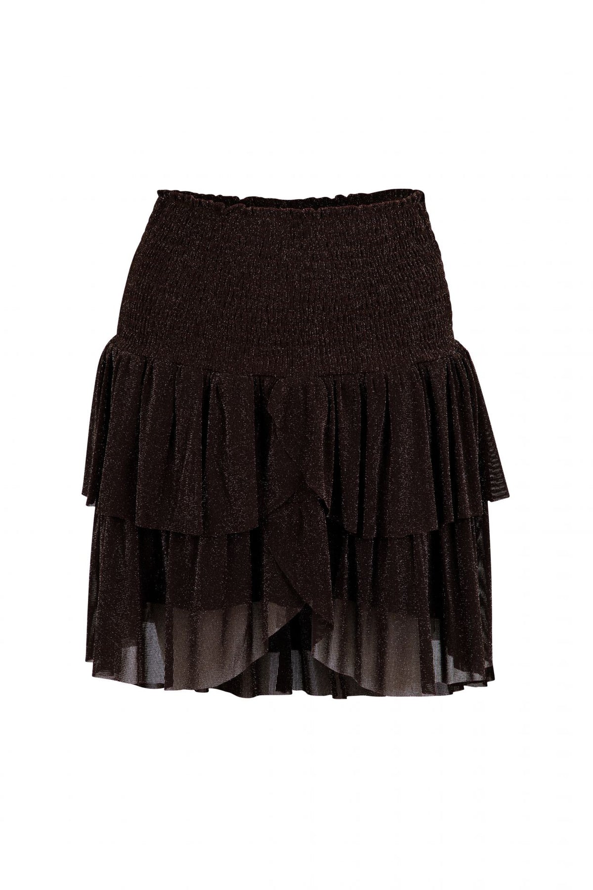 Carin Mesh Skirt - Chocolate Brown - Neo Noir - Skjørt - VILLOID.no