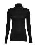 Mona Lyocell R LS Top - Black - Moss Copenhagen - Gensere - VILLOID.no