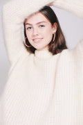 Lotte Chunky Knit - White - Ella & il - Gensere - VILLOID.no