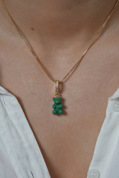 Nostalgia Bear with Pave Connector - Vegan
