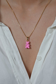Nostalgia Bear with Classic Connector - Candy Pink