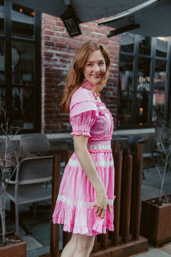 Iro Mini Dress - Blush Pink